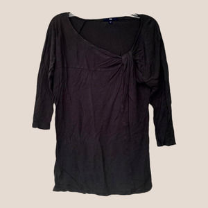 Gap ¾ Sleeve Length Black Shirt - Size Small